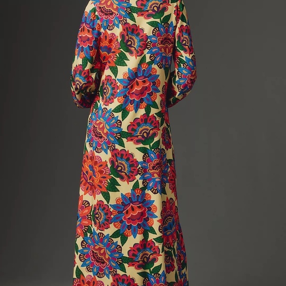 Farm Rio Long-Sleeve Button-Front Midi Dress - Picture 2 of 5